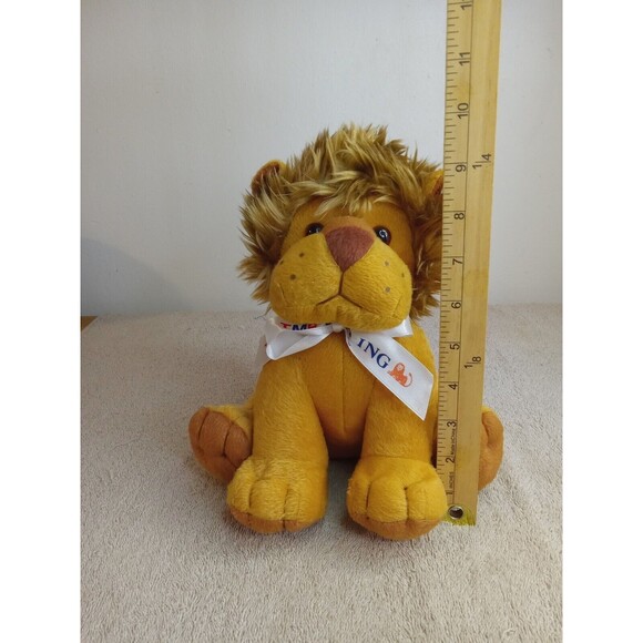 TMB ING BROWN LION PLUSHIE stuffed animal toy 9" - 10" - Picture 2 of 5